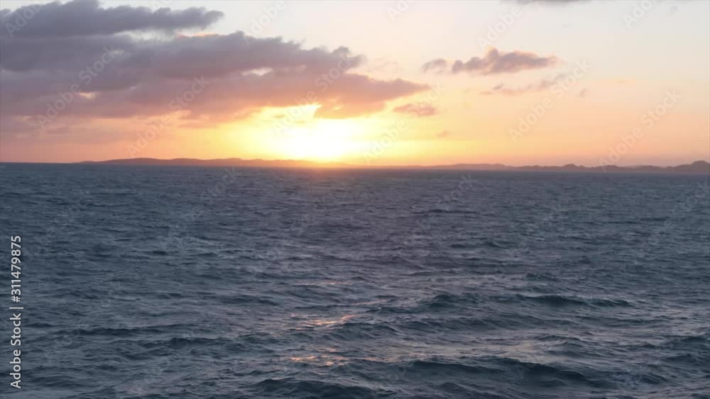 sunset over the sea sunset over the sea