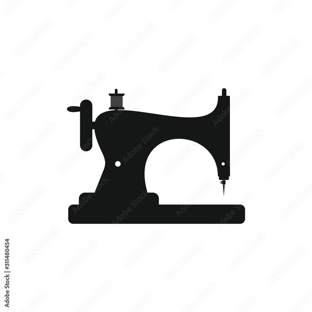 sewing machine icon vector illustration sign