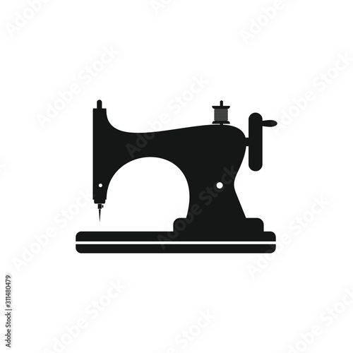 sewing machine icon vector illustration sign