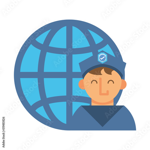 postman worker with sphere browser