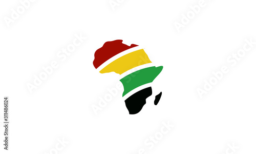 African logo vector stock image