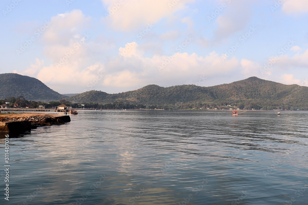 Ban Saray harbor fishing village Thailand