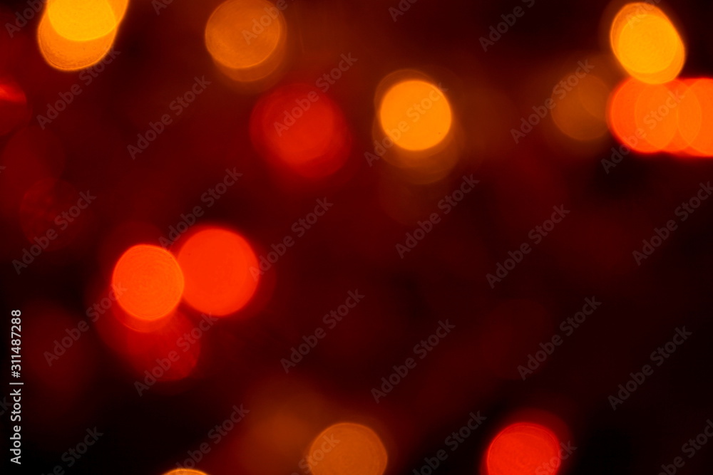 Abstract blurred colorful of light bokeh on dark background. Season greeting. Festival concept. Abstract blurred colorful of light bokeh on dark background. Season greeting. Festival concept.