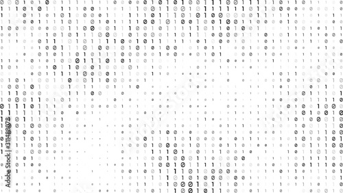 Binary matrix background, Twinkle technology Binary code on background and Secure Data Concept