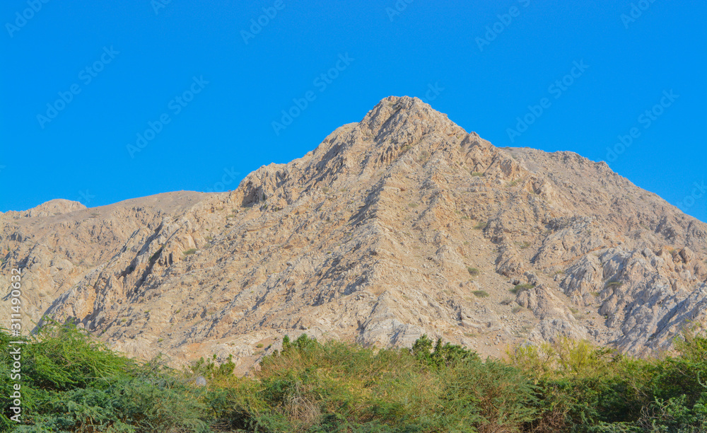 Al Hajar Mountains near Ras al Khaimah, United Arab Emirates Al Hajar Mountains near Ras al Khaimah, United Arab Emirates