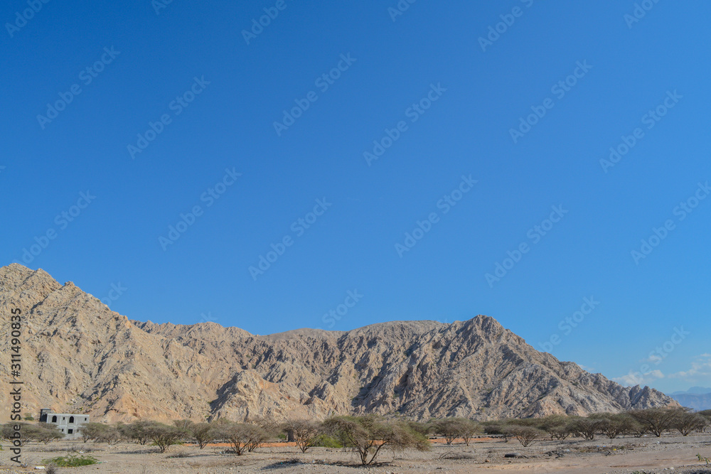 Al Hajar Mountains near Ras al Khaimah, United Arab Emirates 