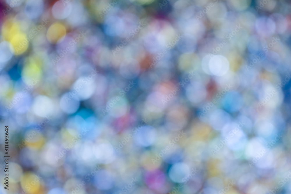 Defocused bokeh colorful abstract background 