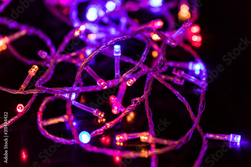 Christmas burning garlands ...