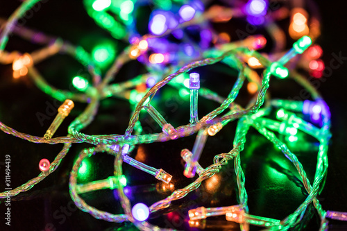 Christmas burning garlands ...