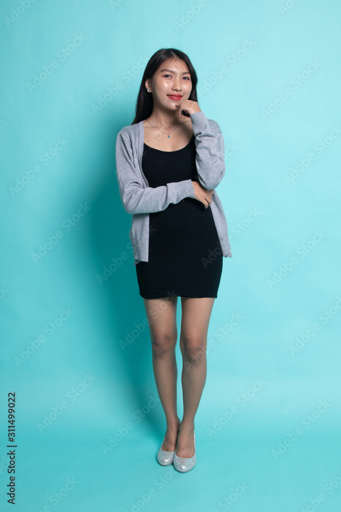 Full body of beautiful young asian woman. Full body of beautiful young asian woman.