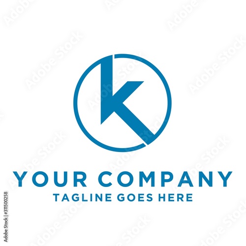 Free Download Letter K alphabet Icon logo on isolated Vector image - GFXLoad
