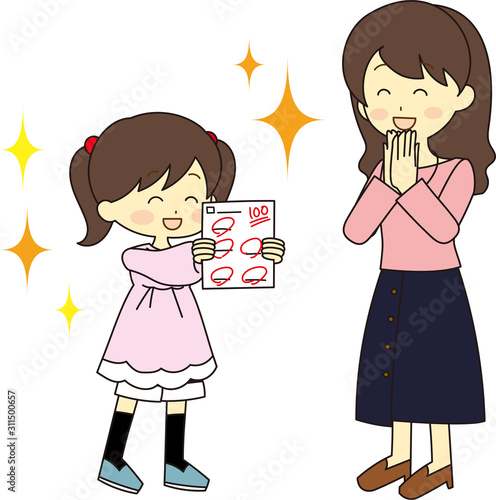 Illustration of tutor and student