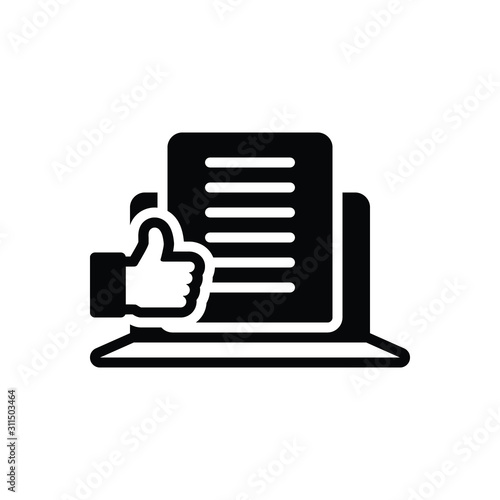 Black solid icon for certainly 