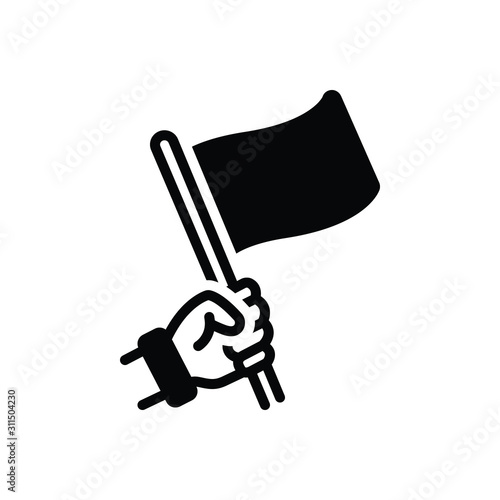 Black solid icon for oppose