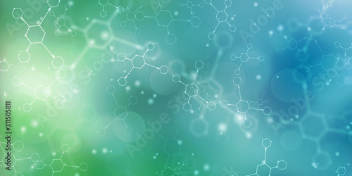 Photography 2D illustration medical structure background