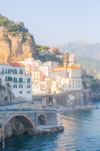 Obraz na płótnie Atrani, Amalfi Coast, Campania, Italy. w salonie