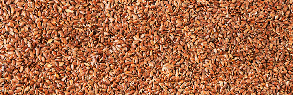 Flaxseed background and texture. Panorama. View from above. Flaxseed background and texture. Panorama. View from above.