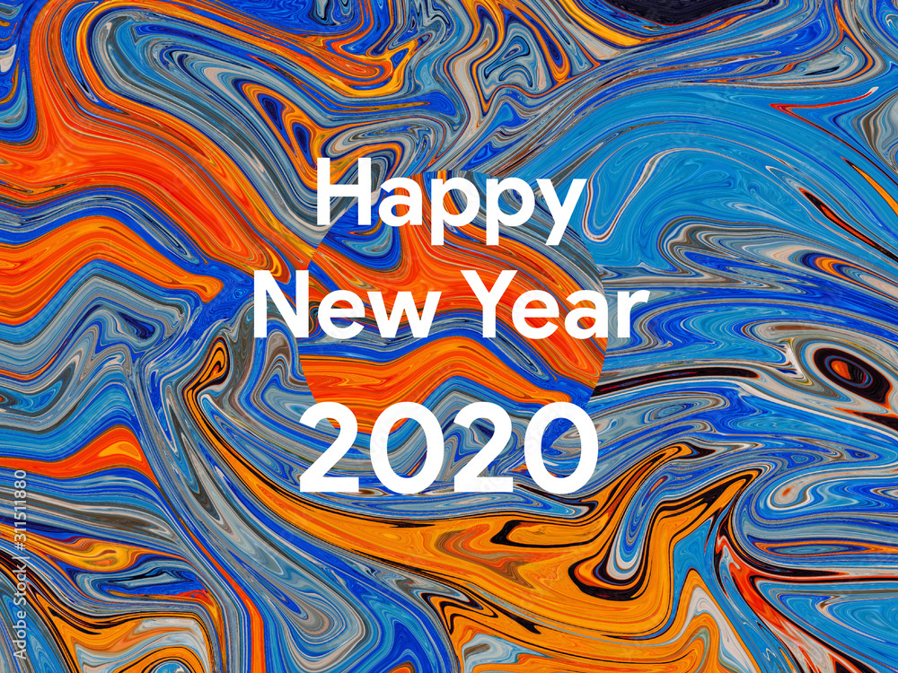 Fototapeta premium Happy new year greeting