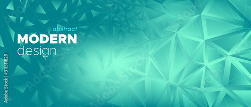Triangular Landing Page. Abstract Geometric 