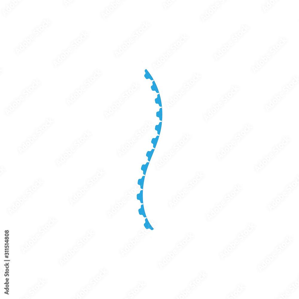 Spine diagnostics symbol logo template vector illustration Spine diagnostics symbol logo template vector illustration