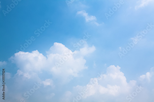 blue sky with white clouds
