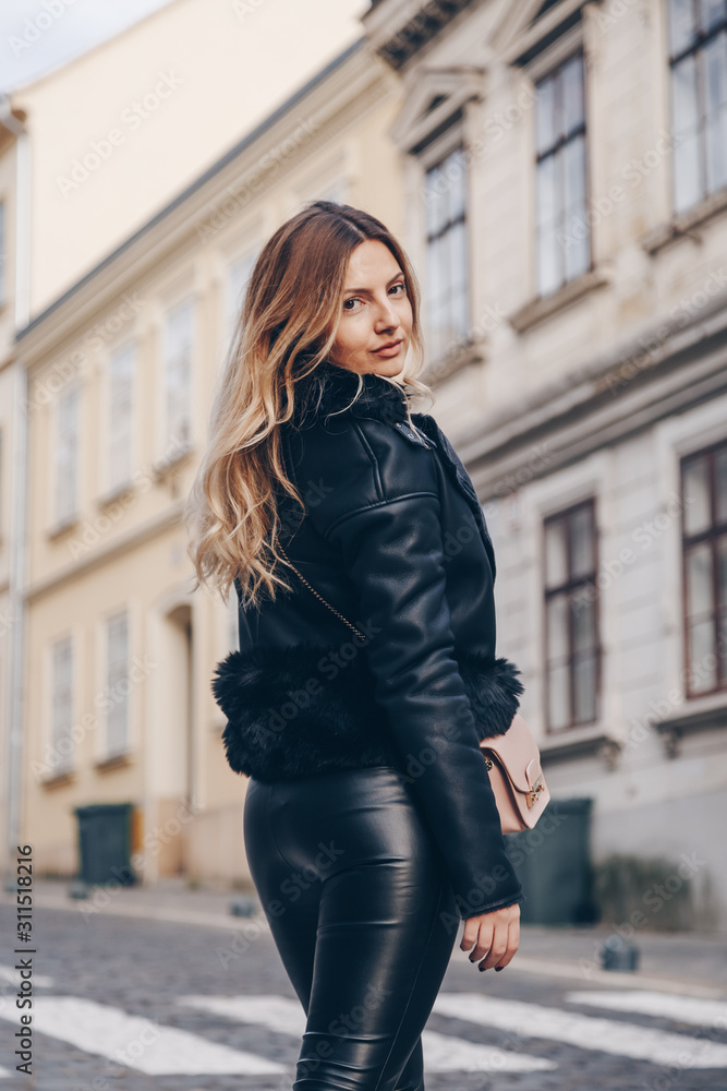 In the style cheap leather trousers