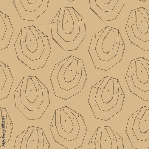 Seamless pattern with target. Vector illustration for your design