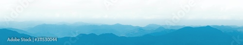 A continuous mountain. Background of Chinese ink painting.