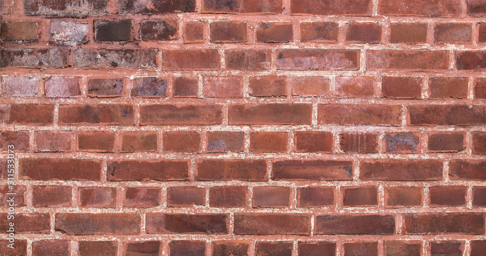 Obraz premium old red brick wall background