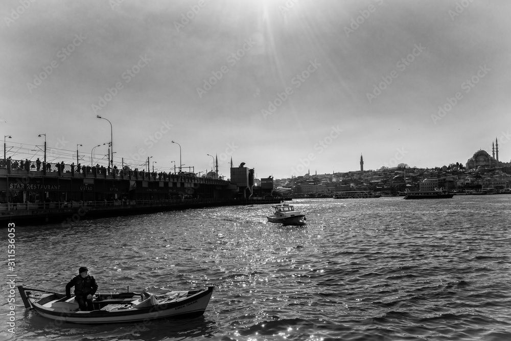Naklejka premium ponte di galata