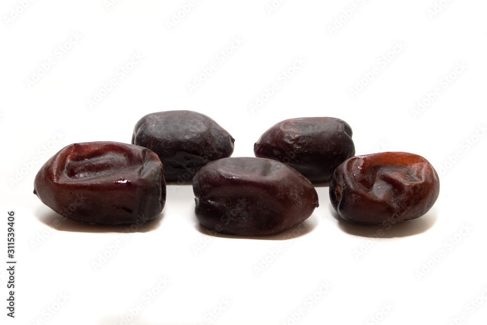 Dates isolated on white background Dates isolated on white background