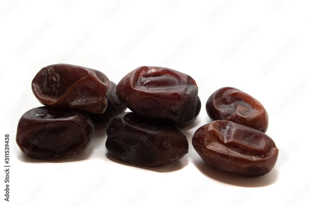 Dates isolated on white background Dates isolated on white background