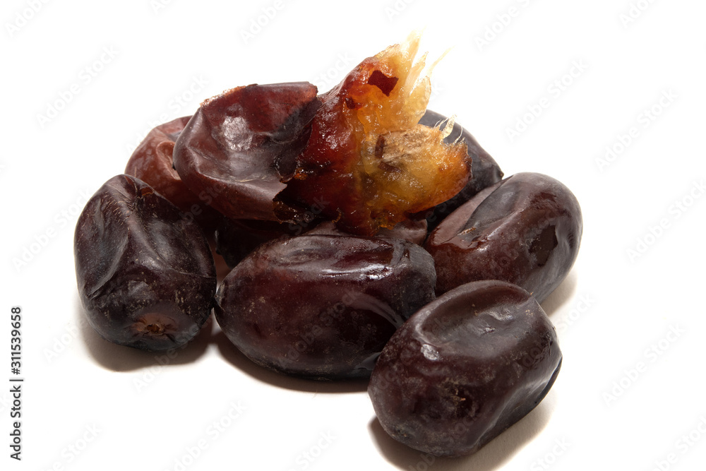 Dates isolated on white background Dates isolated on white background