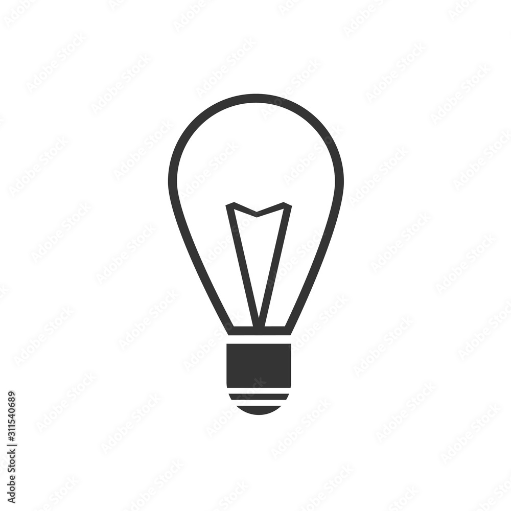 Fototapeta premium bulb icon vector illustration for website and design icon