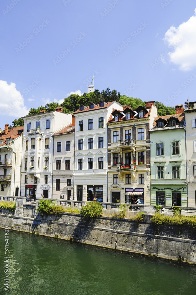 Ljubljana, Altstadt, Burg, Ljubljanski grad, Slowenien, Laibach