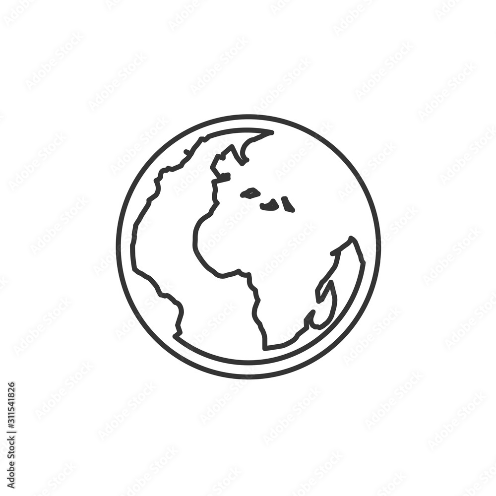 earth icon vector illustration for website and design icon earth icon vector illustration for website and design icon