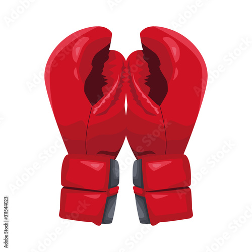 boxing gloves icon, colorful design