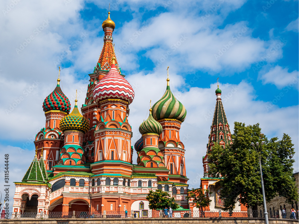 Moskow Onion Chapel Tower in colorful impression