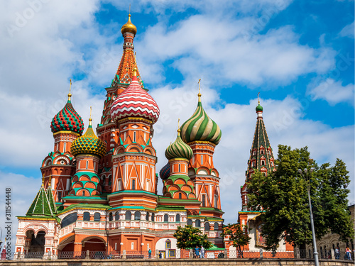 Moskow Onion Chapel Tower in colorful impression