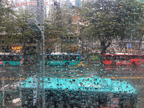 Fototapeta Naklejka Na Ścianę i Meble -  rain on the window