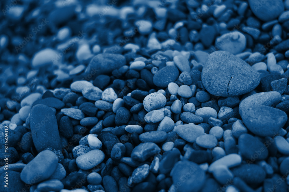 Rocky Black Sea coast. Classic Blue Pantone color of the year 2020 Rocky Black Sea coast. Classic Blue Pantone color of the year 2020