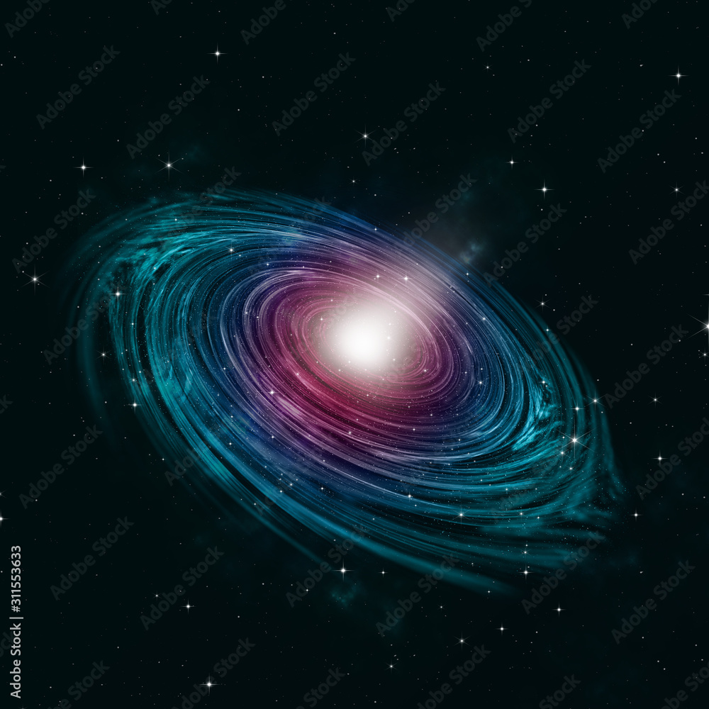 Obraz premium bright space star field