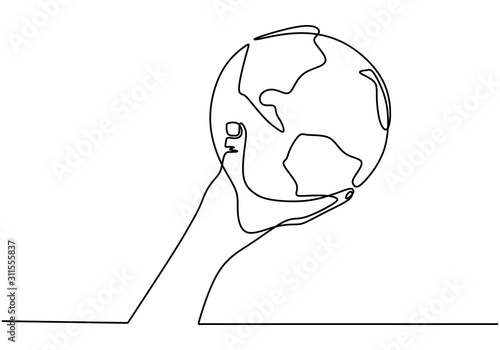 Continuous one line drawing...