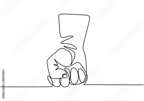 Continuous line drawing of ...