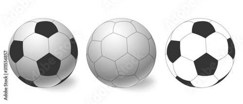 Soccer ball. Football ball icon.