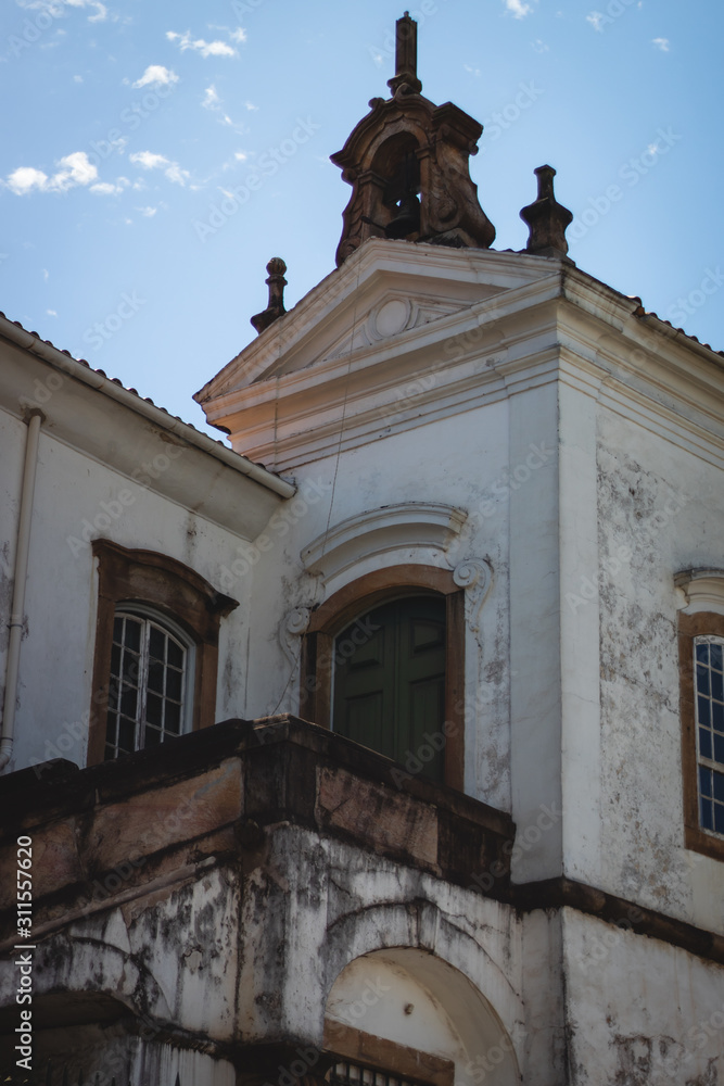 Ouro Preto, Minas Gerais, Brazil: The famous Churchs on Ouro Preto Brazil, some Rococo Catholic churchs in Ouro Preto, Brazil in a beautiful day