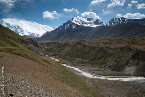 Canyon on the way to Lenin peak in Kyrgyzstan, Pamir