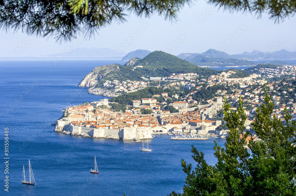 Stadtansicht, Dubrovnik, Kroatien, Süddalmatien