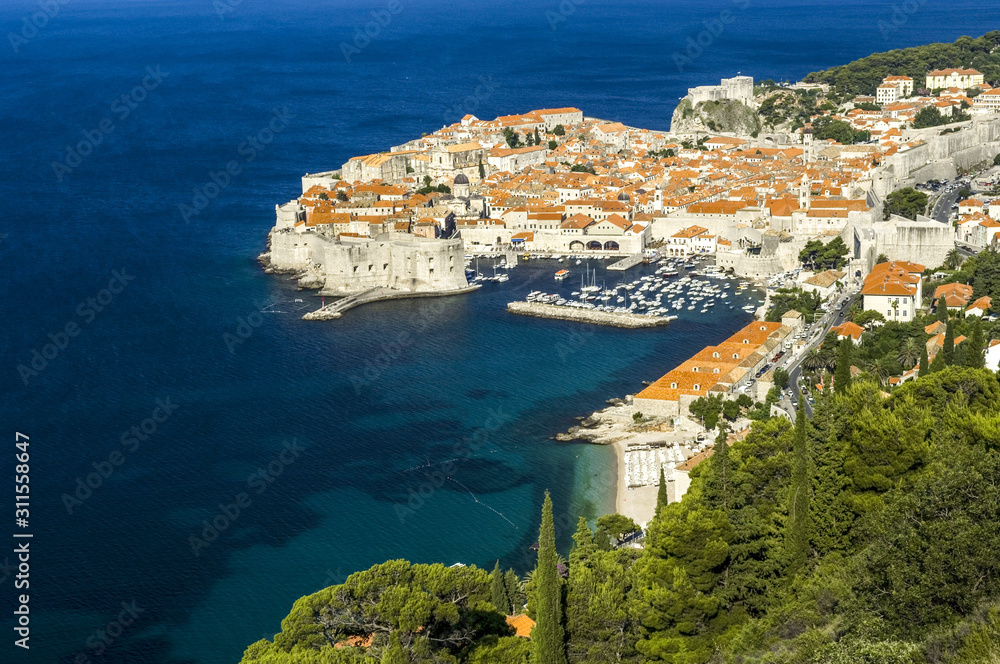 Stadtansicht, Dubrovnik, Kroatien, Süddalmatien