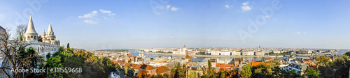 Budapest, Stadtpanorama, Fischer Bastei, Ungarn